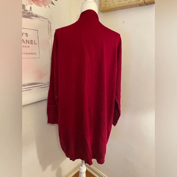 Grace Karin Long Cardigan Size 2XL Red - Picture 4 of 13